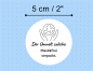 Preview: Sticker Aufkleber "Der Umwelt zuliebe. Plastikfrei verpackt" schwarz weiß 5cm rund Preview: Sticker Aufkleber "Der Umwelt zuliebe. Plastikfrei verpackt" schwarz weiß 5cm rund